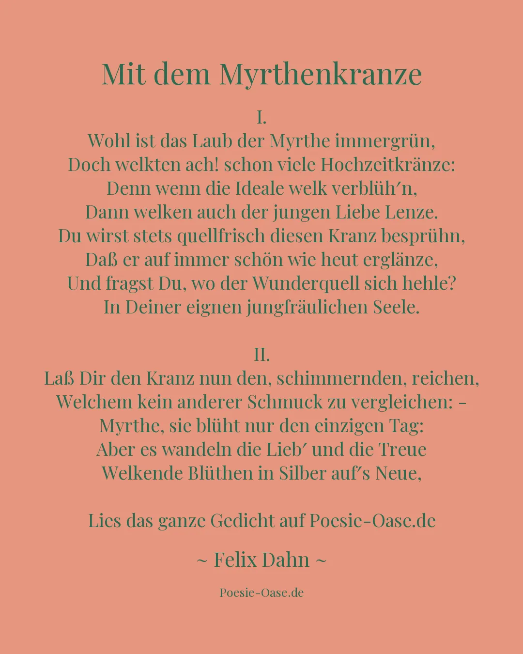 Illustration zu Mit dem Myrthenkranze