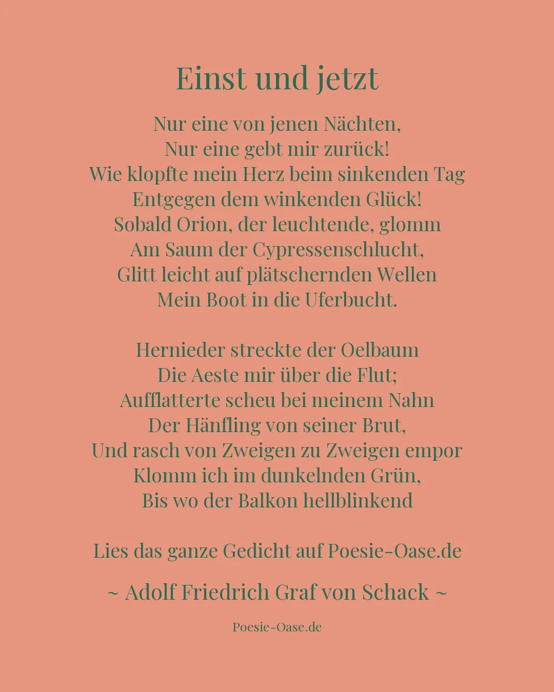 Illustration zu Einst und jetzt