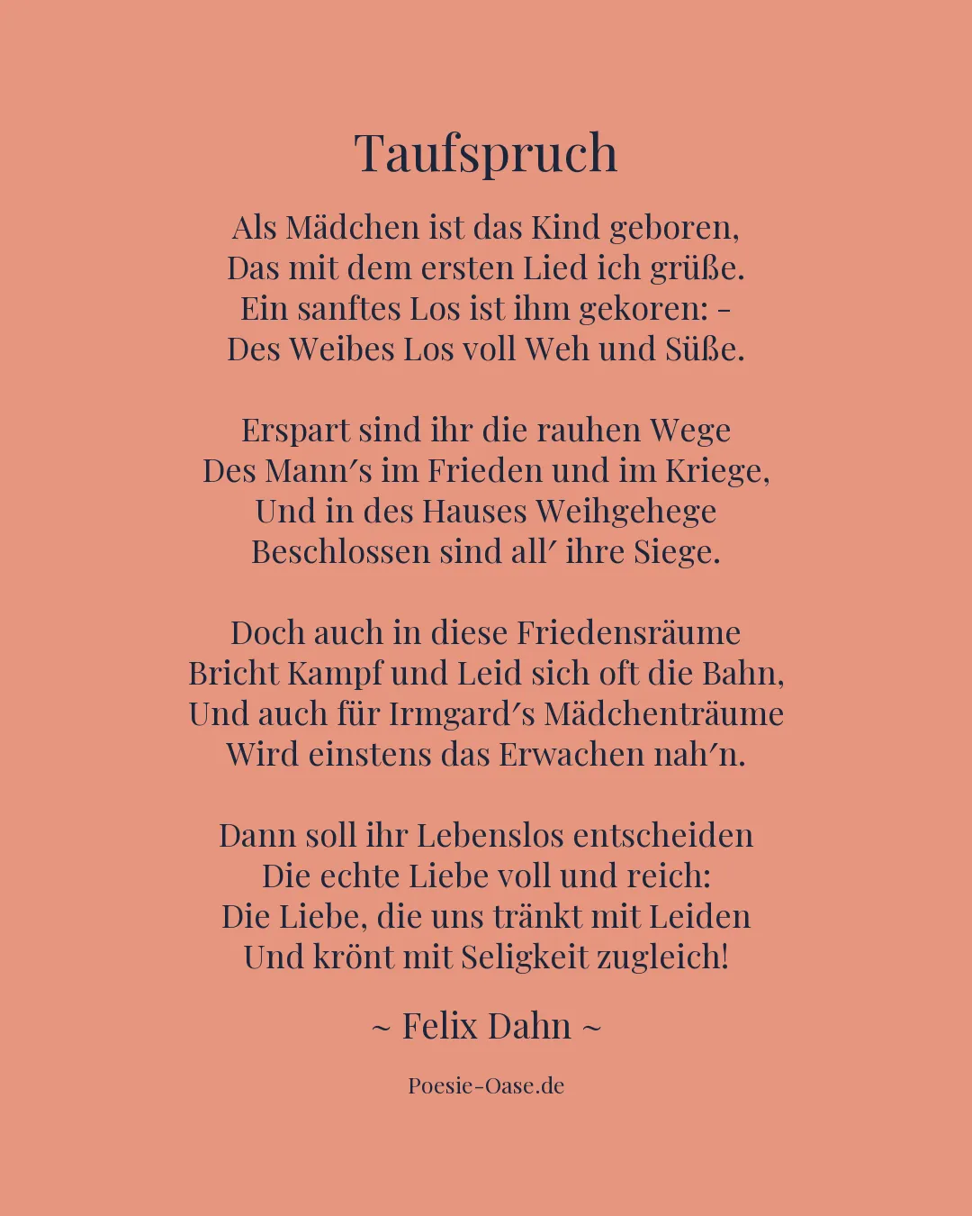 Illustration zu Taufspruch