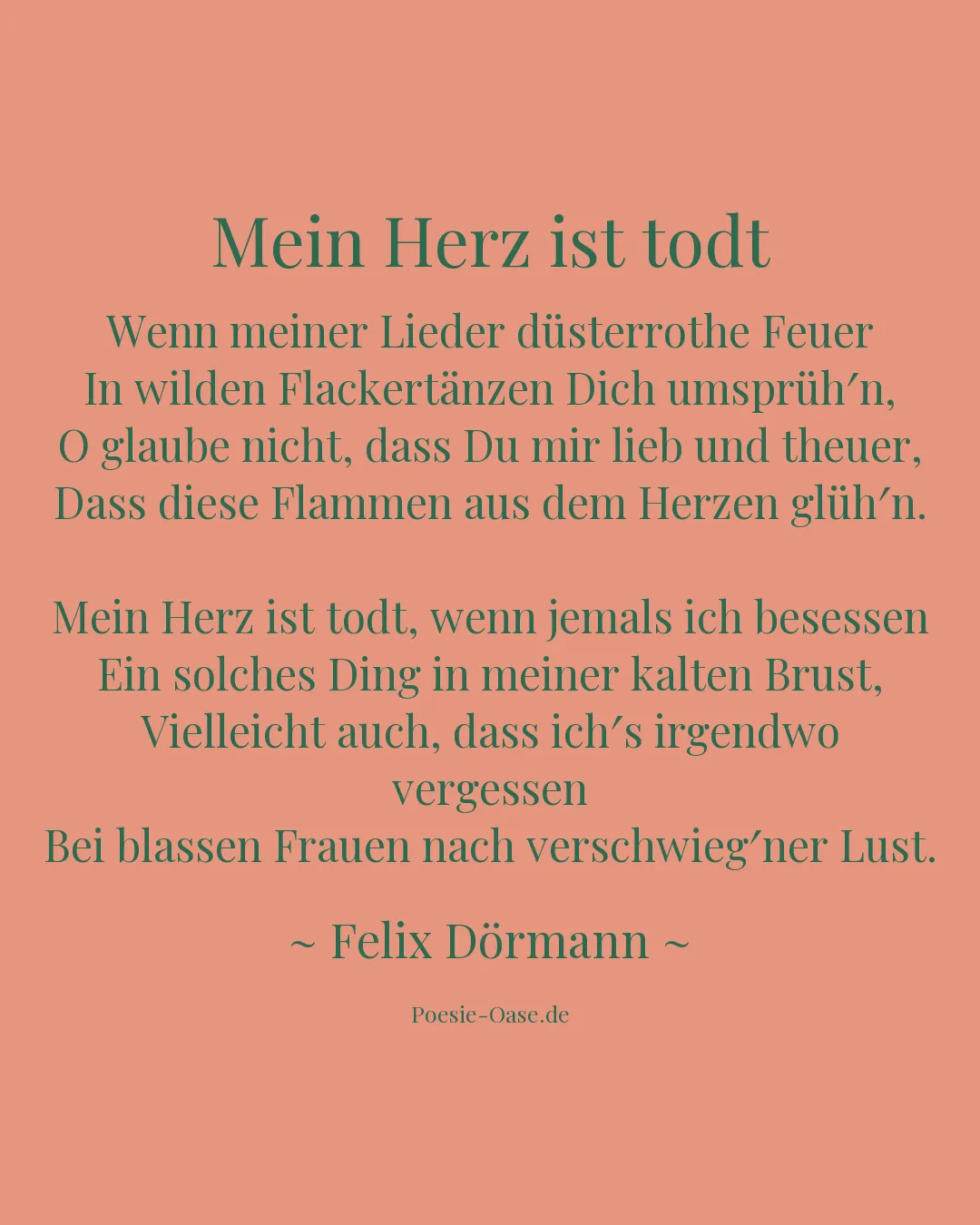 Illustration zu Mein Herz ist todt