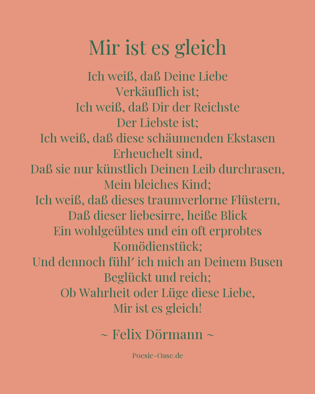 Illustration zu Mir ist es gleich