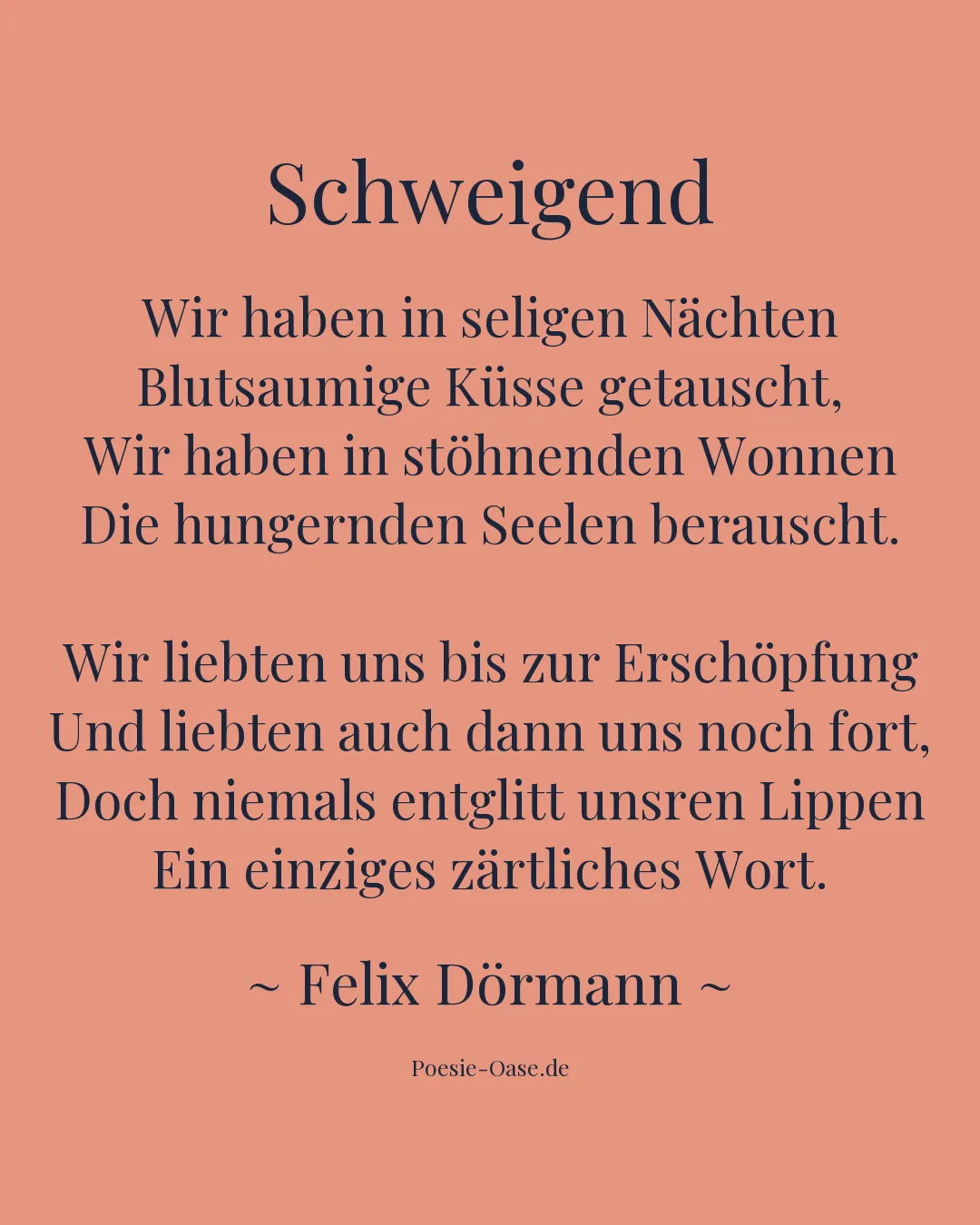 Illustration zu Schweigend