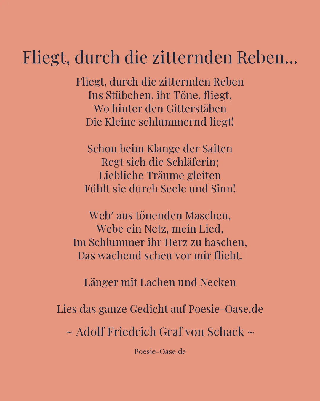 Illustration zu Fliegt, durch die zitternden Reben...