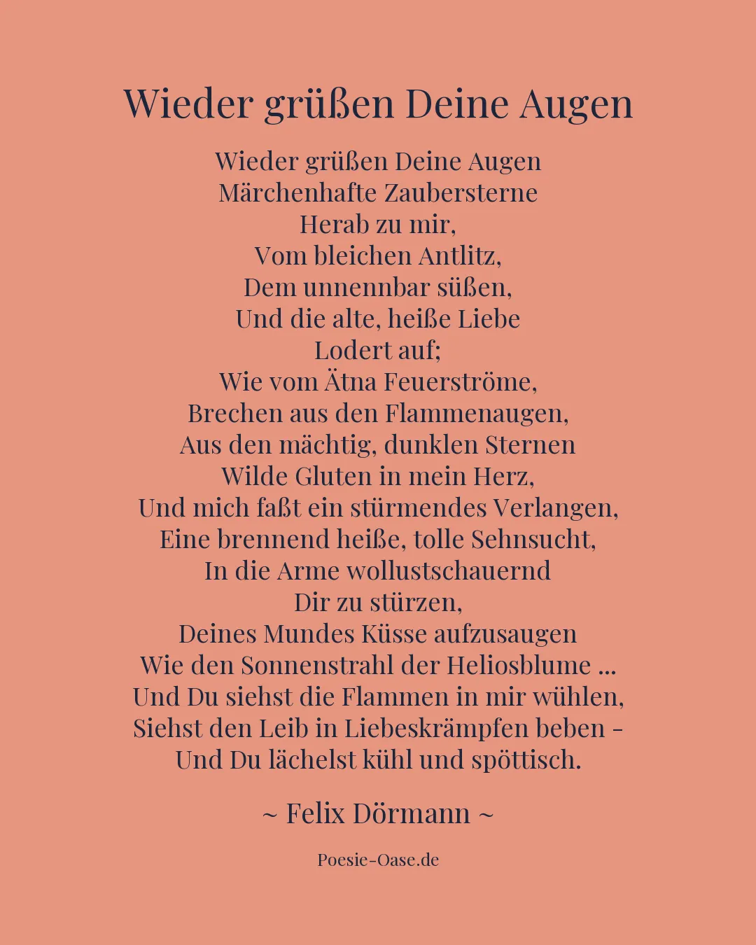Illustration zu Wieder grüßen Deine Augen