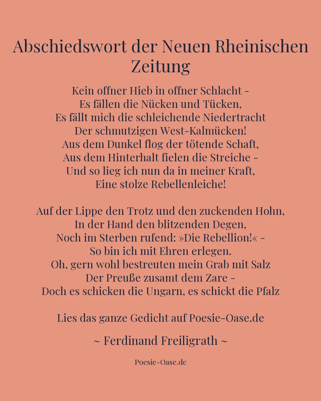 Illustration zu Abschiedswort der Neuen Rheinischen Zeitung