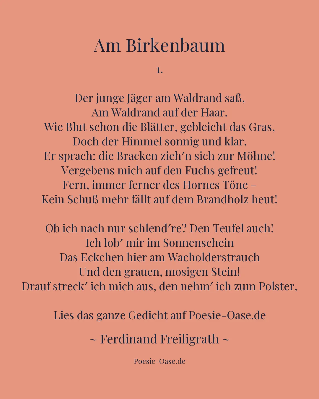 Illustration zu Am Birkenbaum