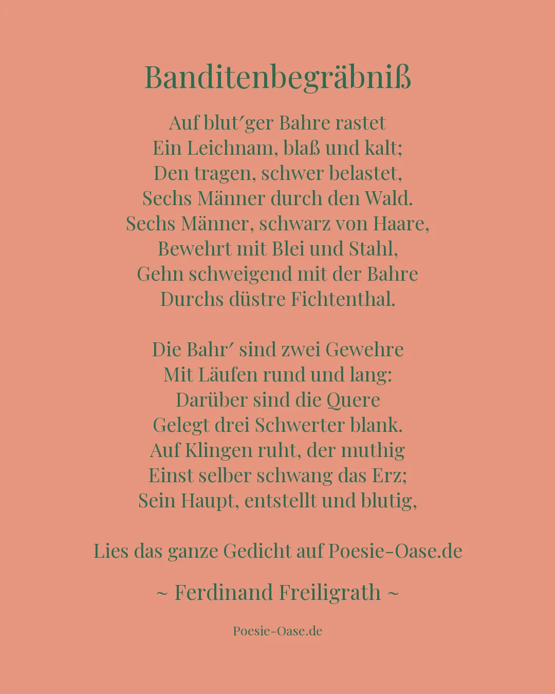 Illustration zu Banditenbegräbniß