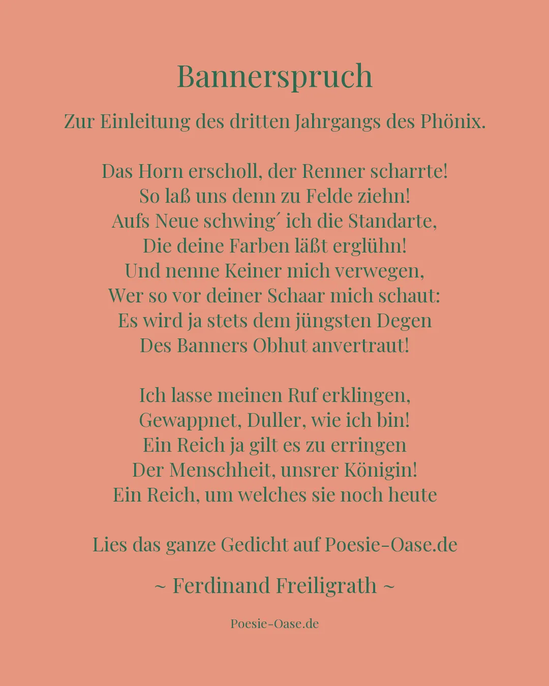 Illustration zu Bannerspruch
