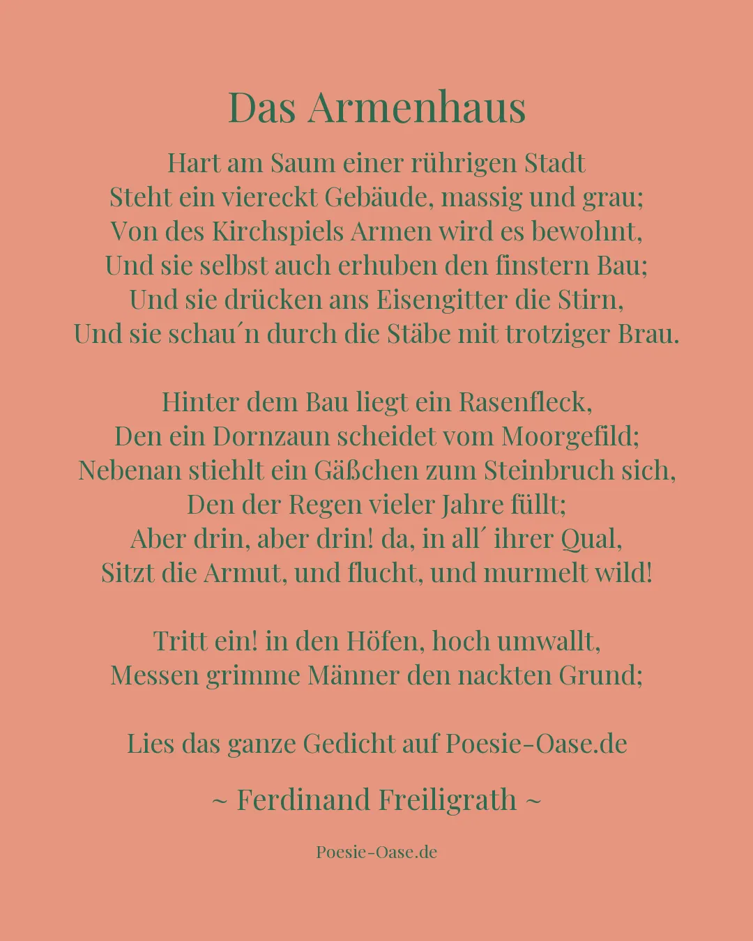 Illustration zu Das Armenhaus