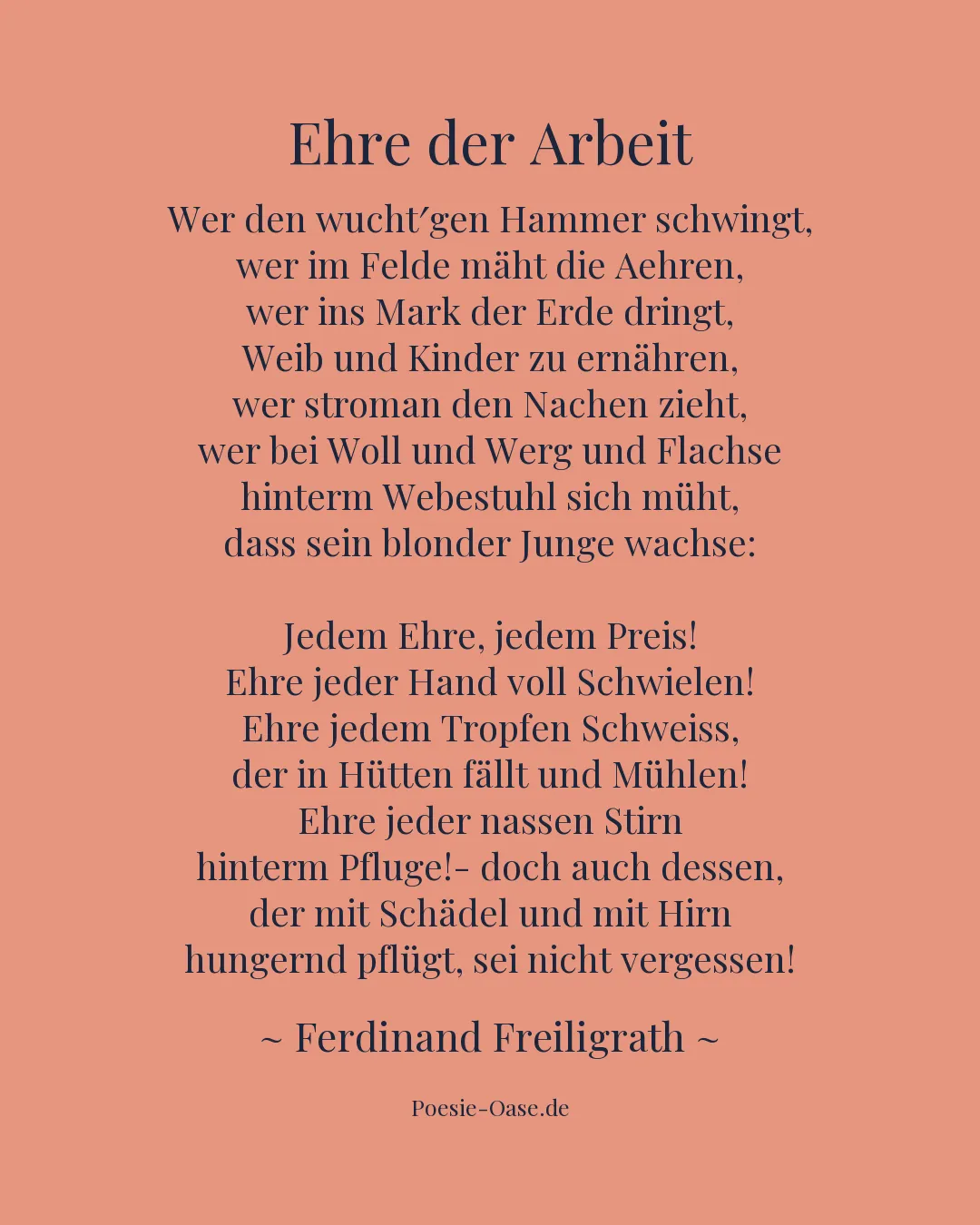 Illustration zu Ehre der Arbeit