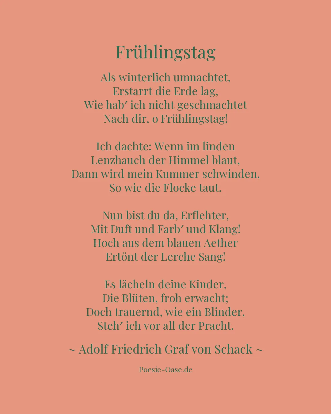 Illustration zu Frühlingstag