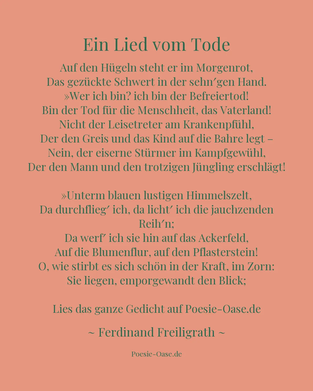 Illustration zu Ein Lied vom Tode