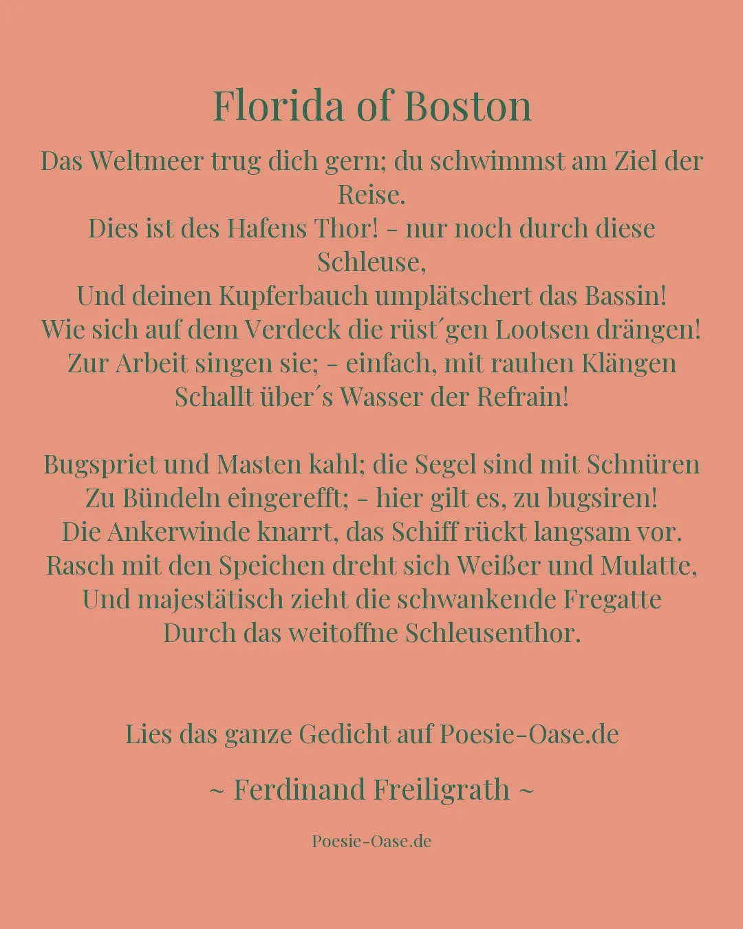 Illustration zu Florida of Boston