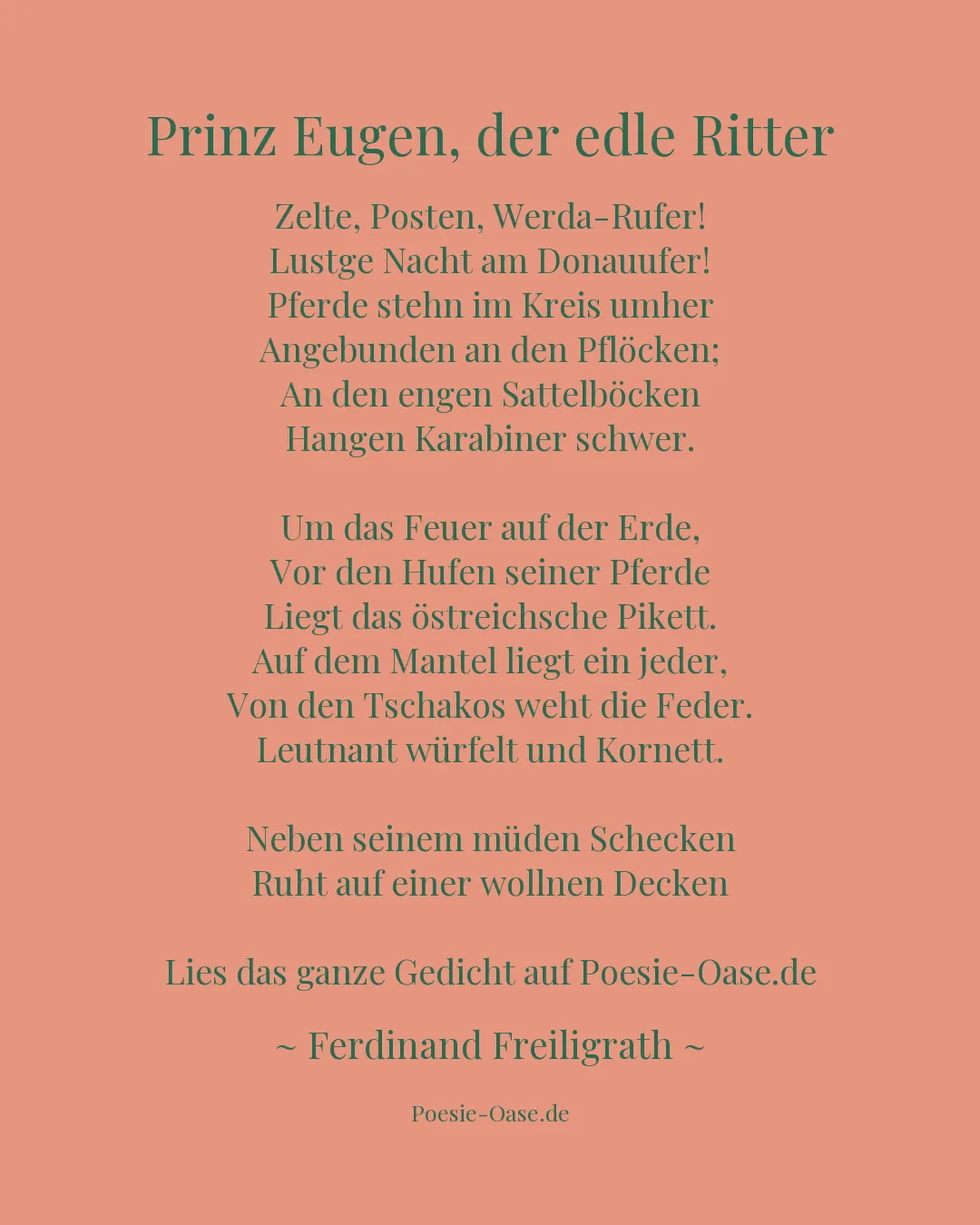 Illustration zu Prinz Eugen, der edle Ritter