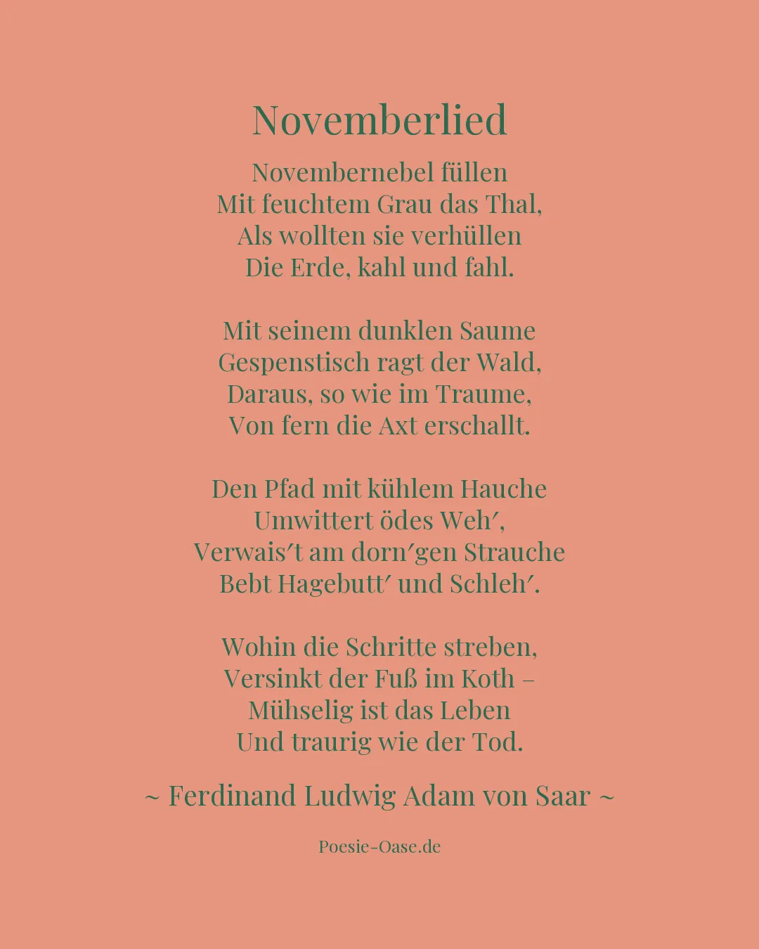 Illustration zu Novemberlied