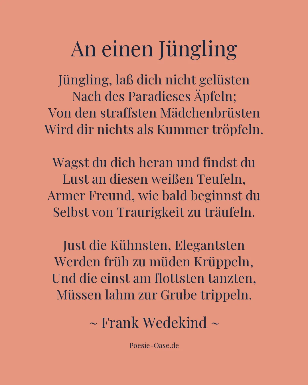 Illustration zu An einen Jüngling