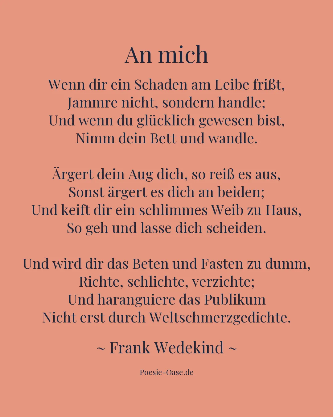 Illustration zu An mich