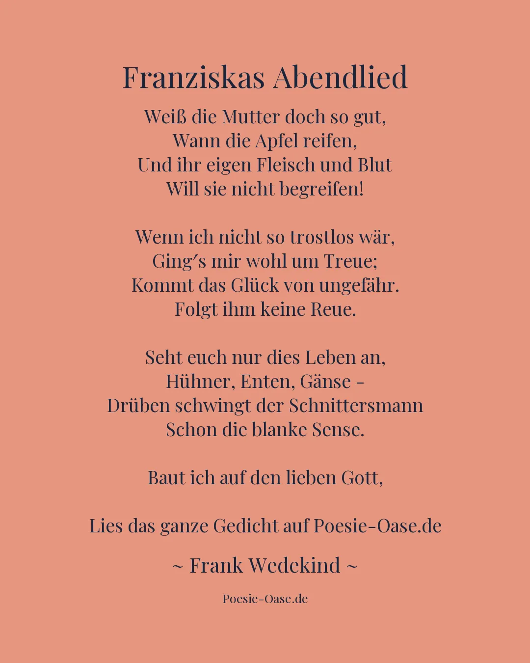 Illustration zu Franziskas Abendlied