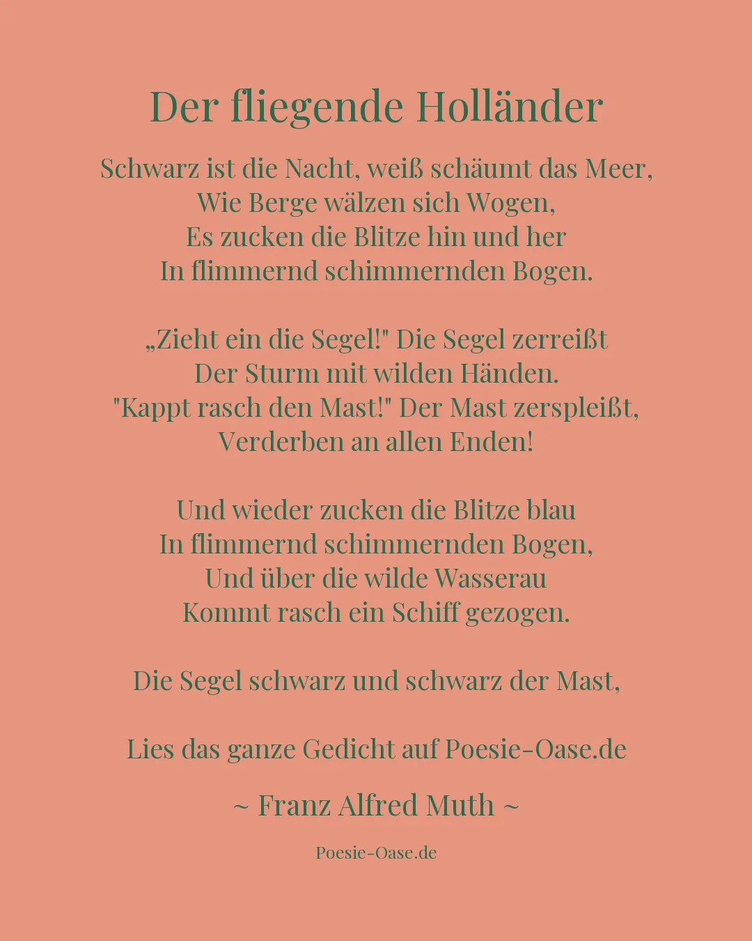 Illustration zu Der fliegende Holländer
