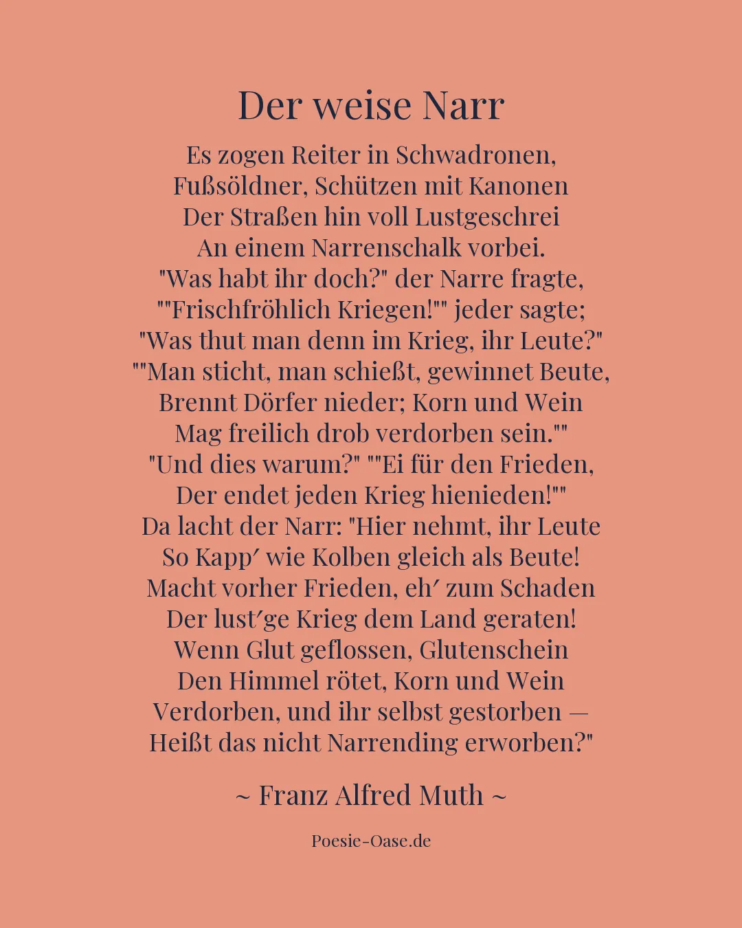Illustration zu Der weise Narr