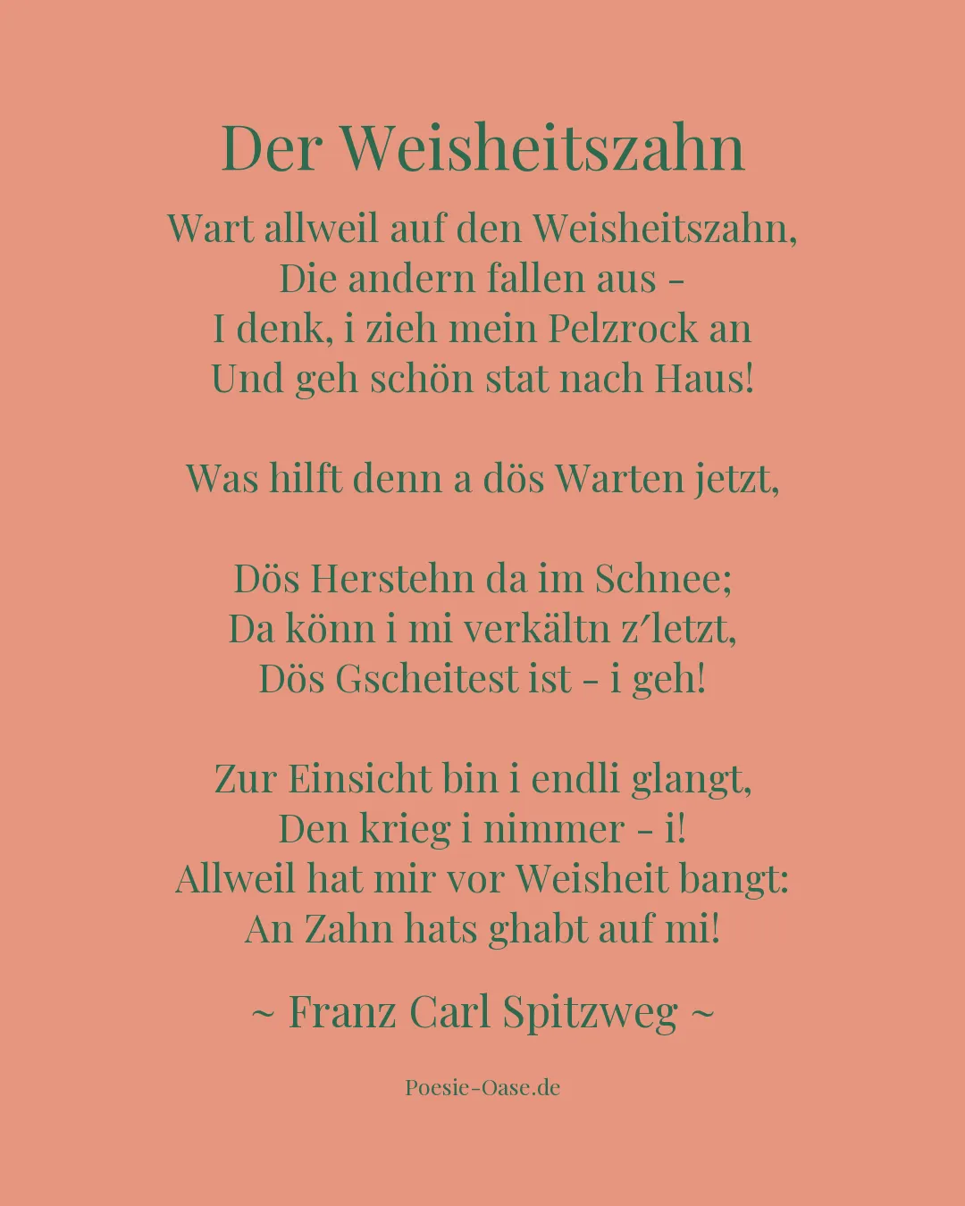 Illustration zu Der Weisheitszahn