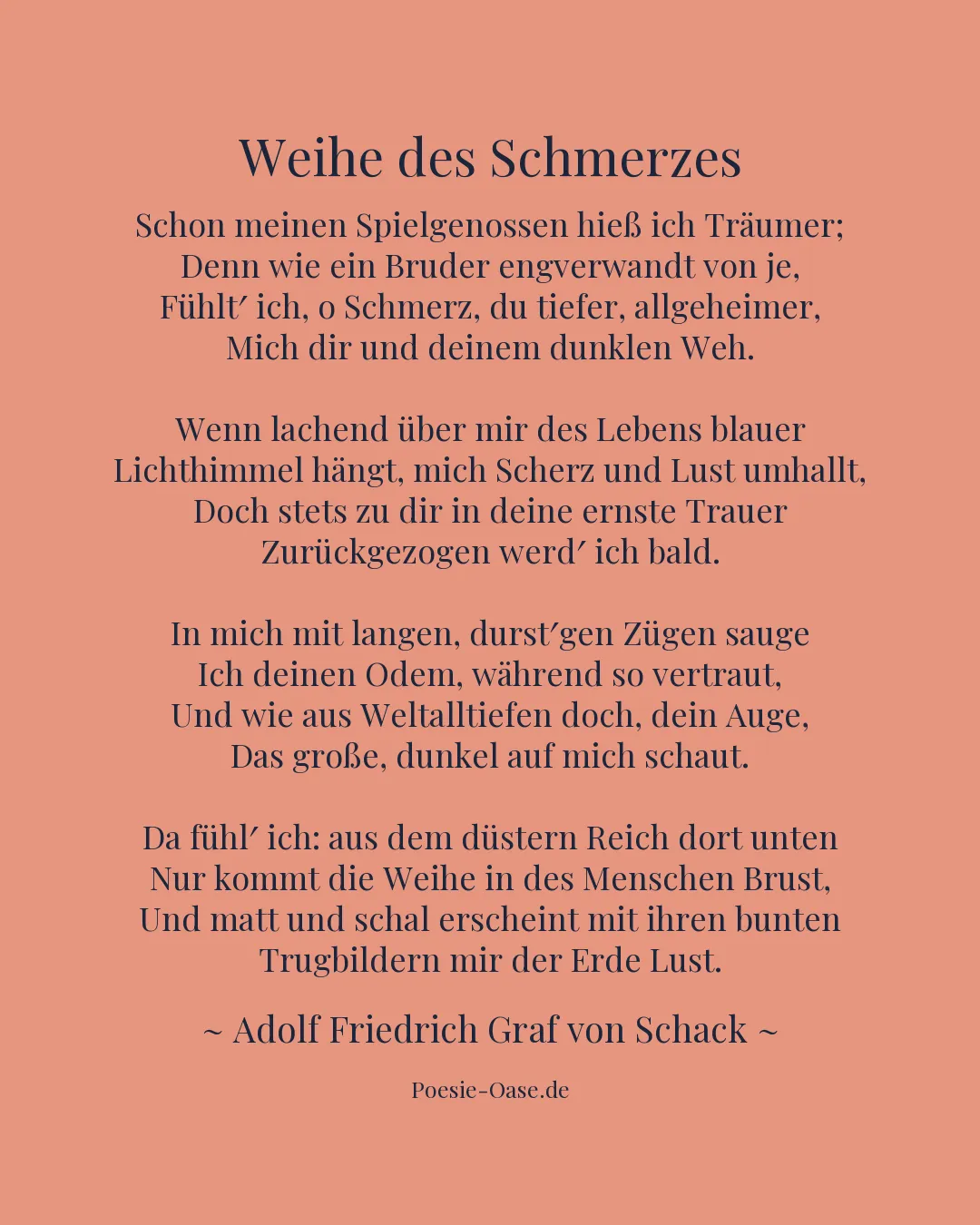 Illustration zu Weihe des Schmerzes