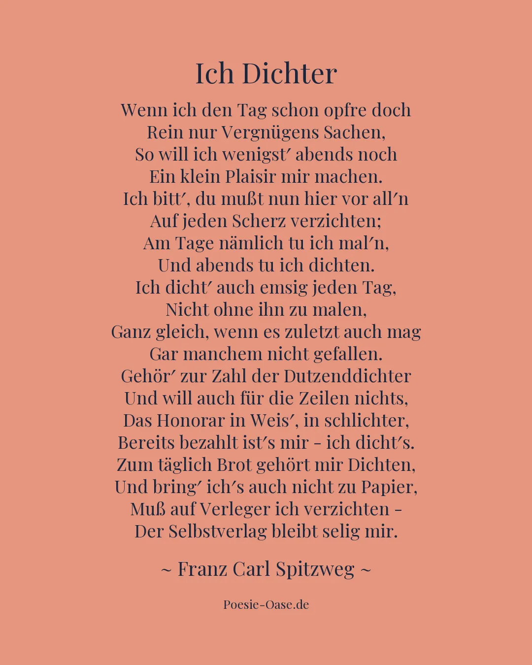 Illustration zu Ich Dichter