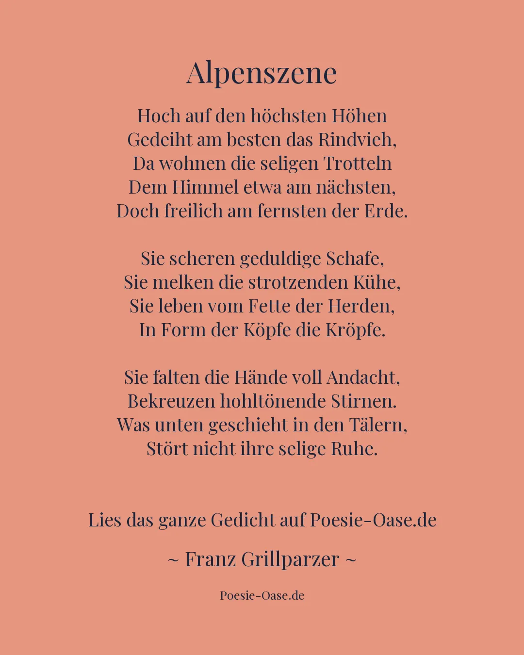 Illustration zu Alpenszene