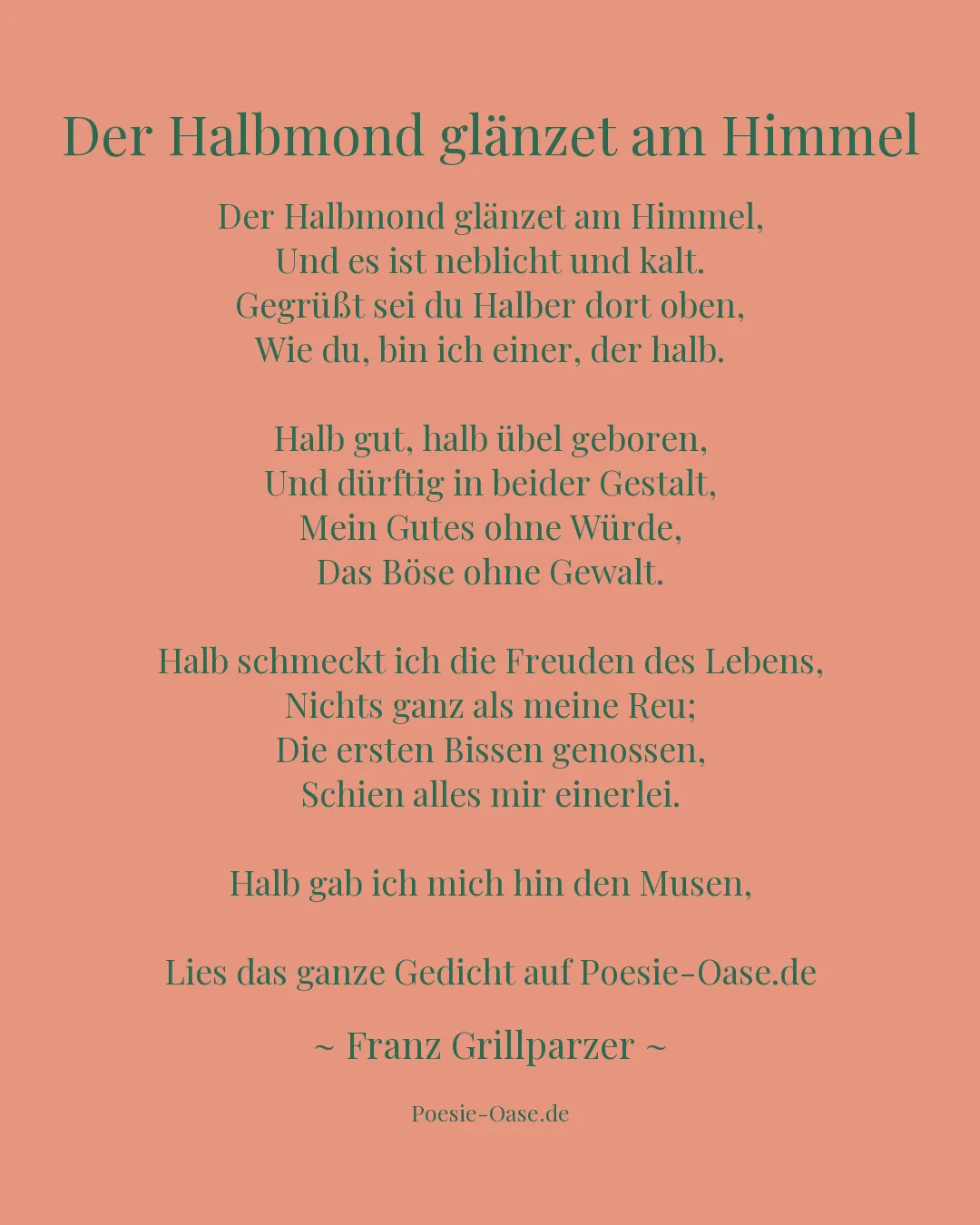 Illustration zu Der Halbmond glänzet am Himmel