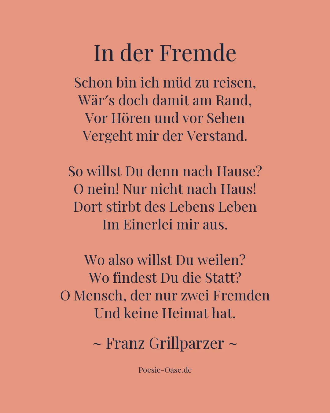 Illustration zu In der Fremde