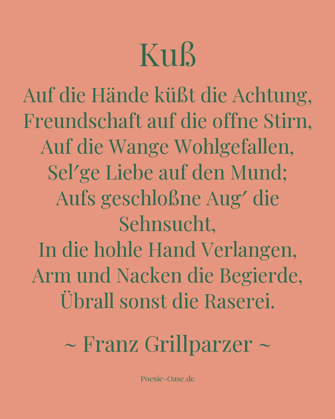 Illustration zu Kuß