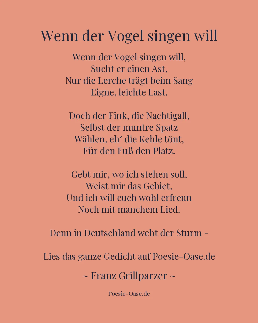 Illustration zu Wenn der Vogel singen will