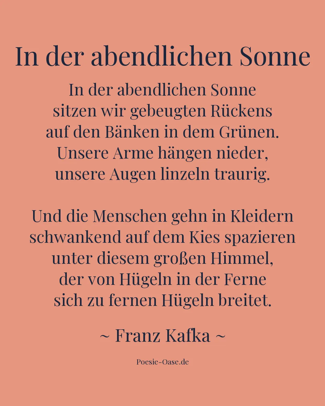 Illustration zu In der abendlichen Sonne