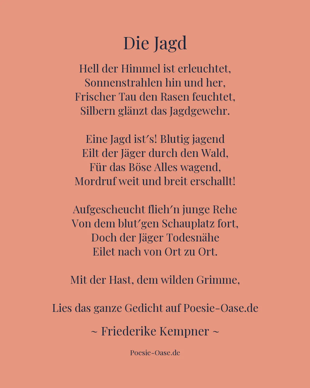 Illustration zu Die Jagd