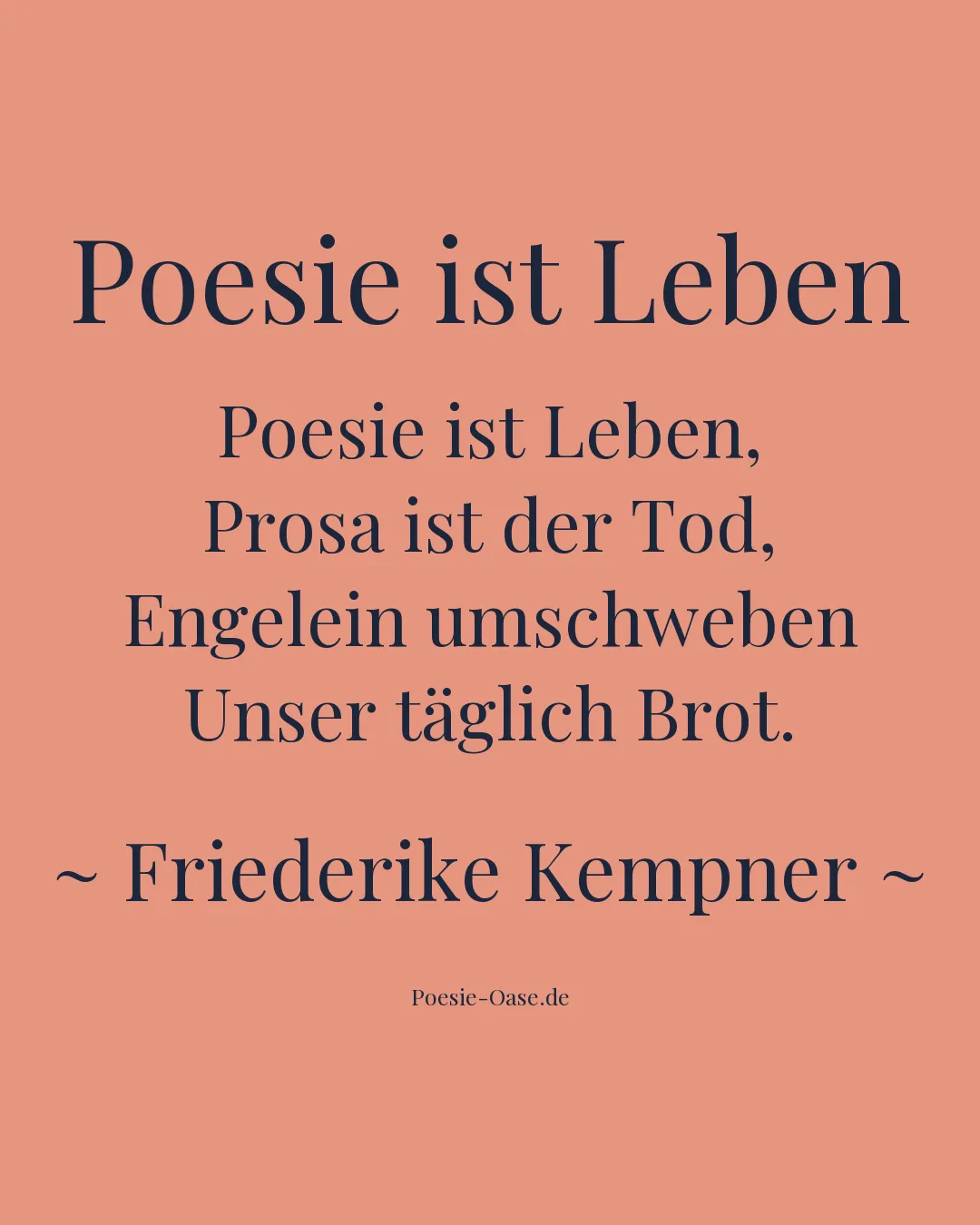 Illustration zu Poesie ist Leben