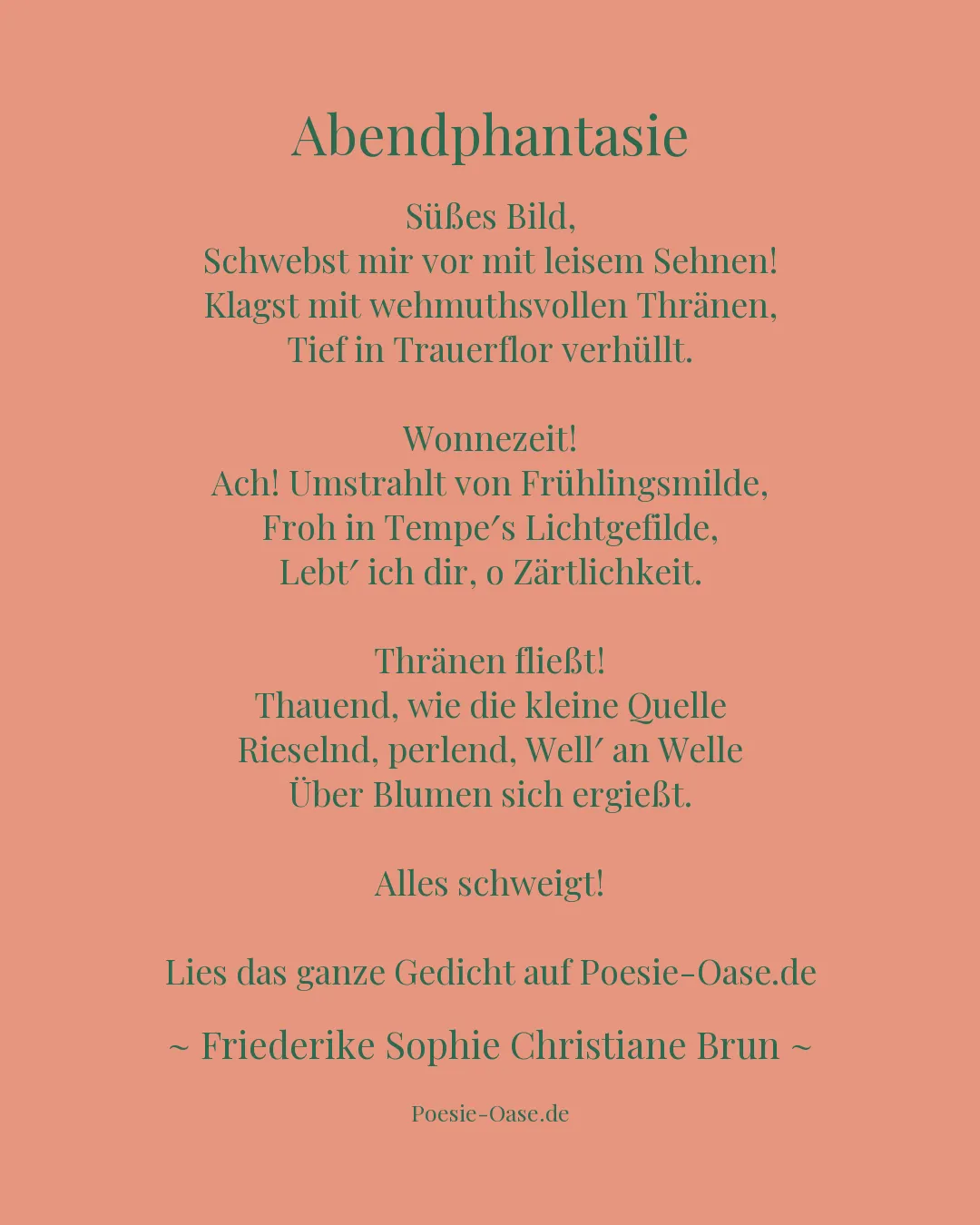 Illustration zu Abendphantasie