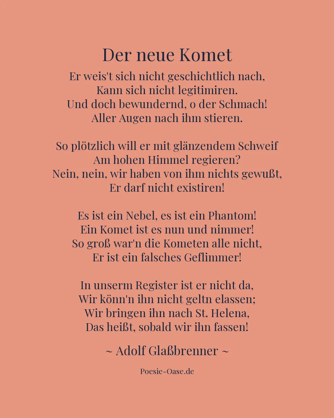 Illustration zu Der neue Komet