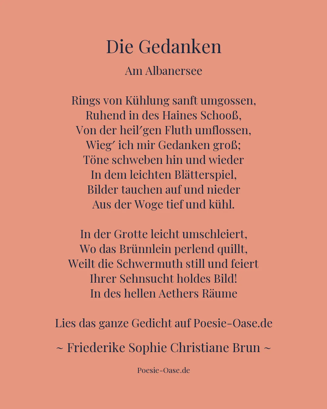 Illustration zu Die Gedanken