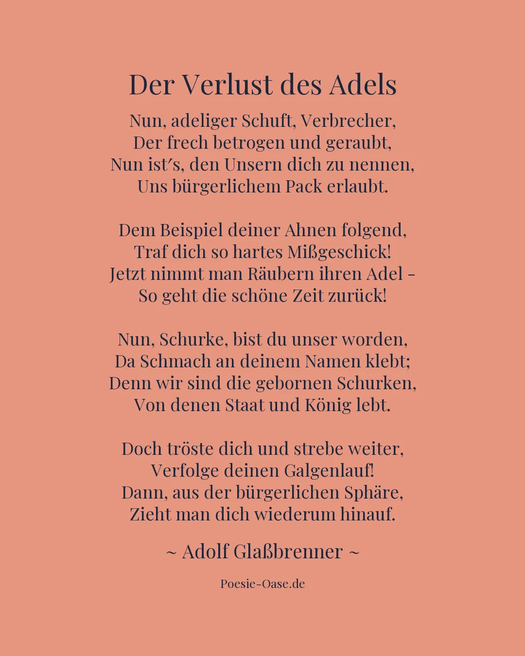 Illustration zu Der Verlust des Adels