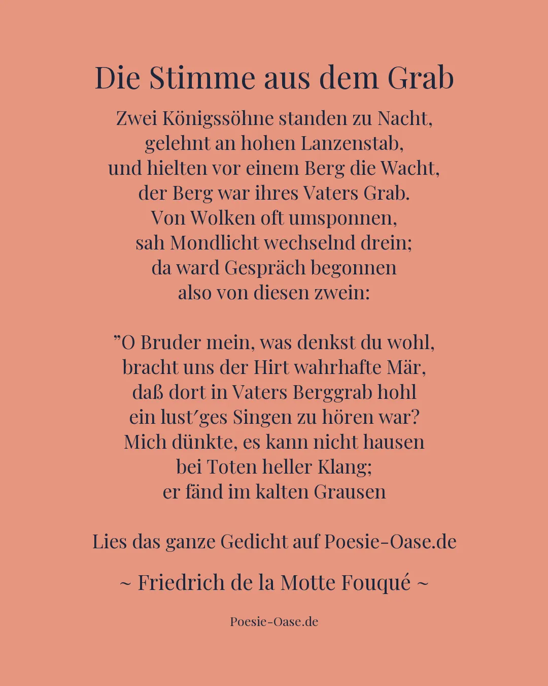 Illustration zu Die Stimme aus dem Grab