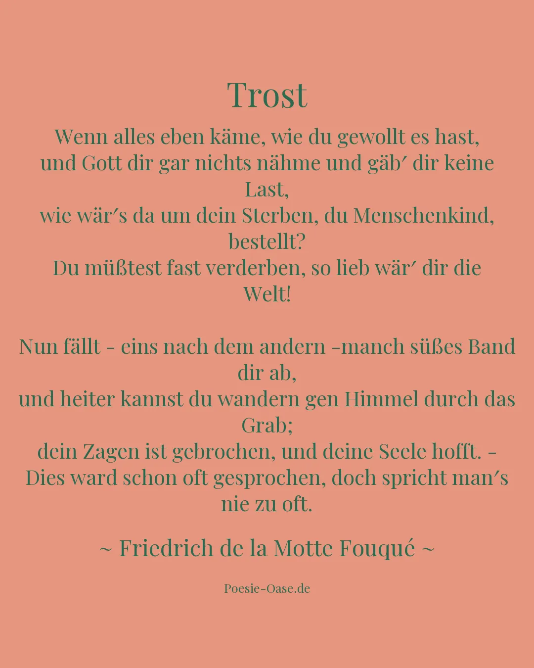 Illustration zu Trost