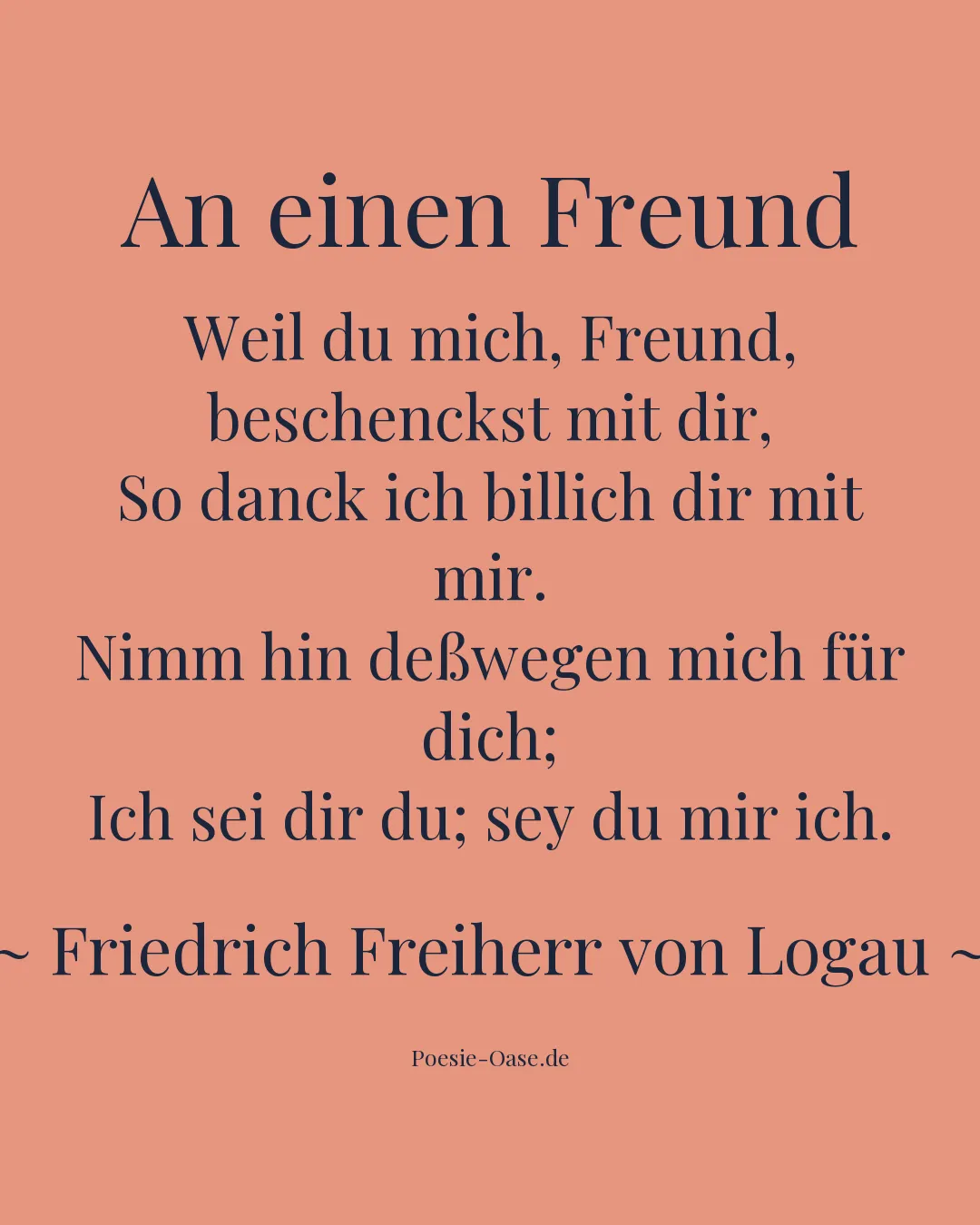 Illustration zu An einen Freund