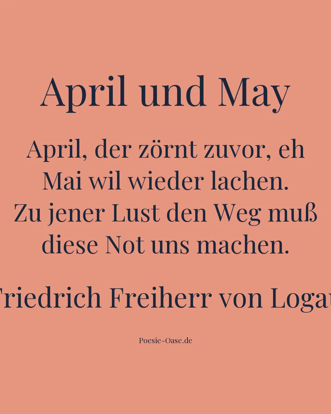 Illustration zu April und May