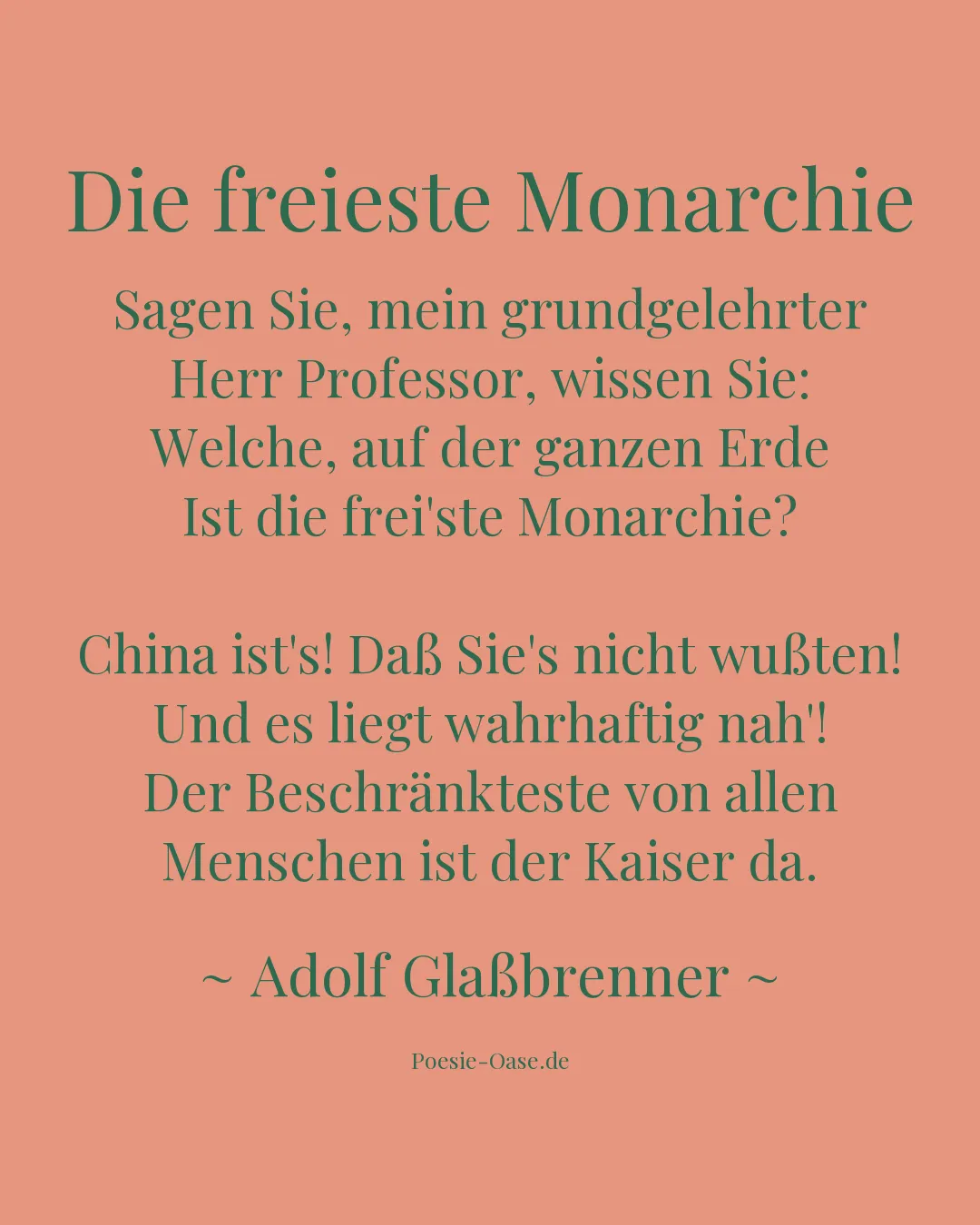 Illustration zu Die freieste Monarchie