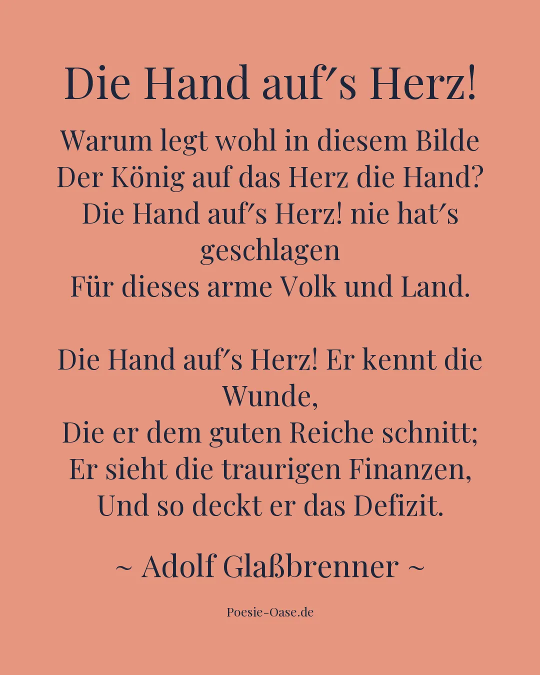 Illustration zu Die Hand auf′s Herz!