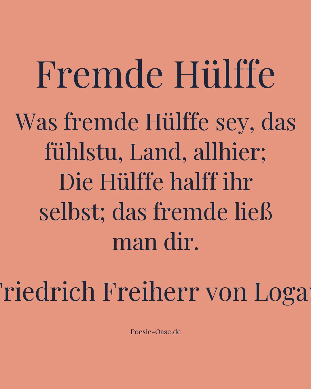 Illustration zu Fremde Hülffe