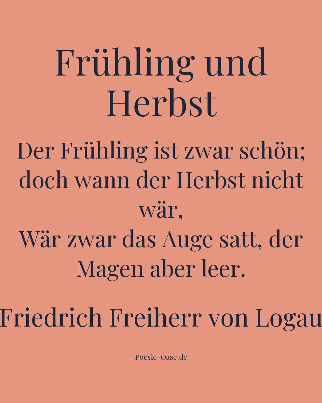 Illustration zu Frühling und Herbst