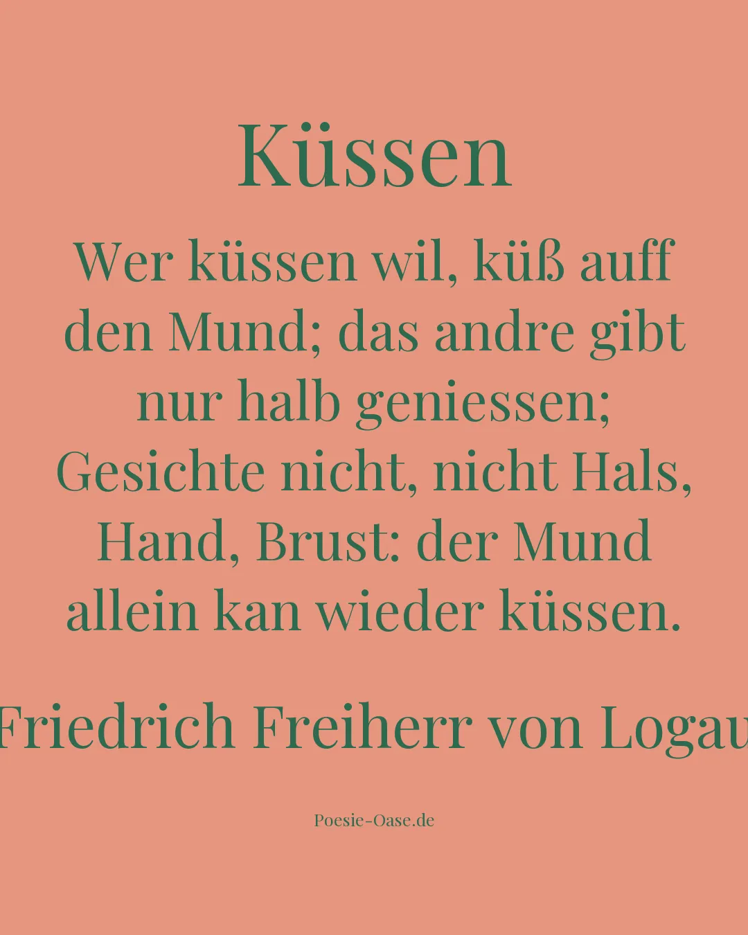 Illustration zu Küssen
