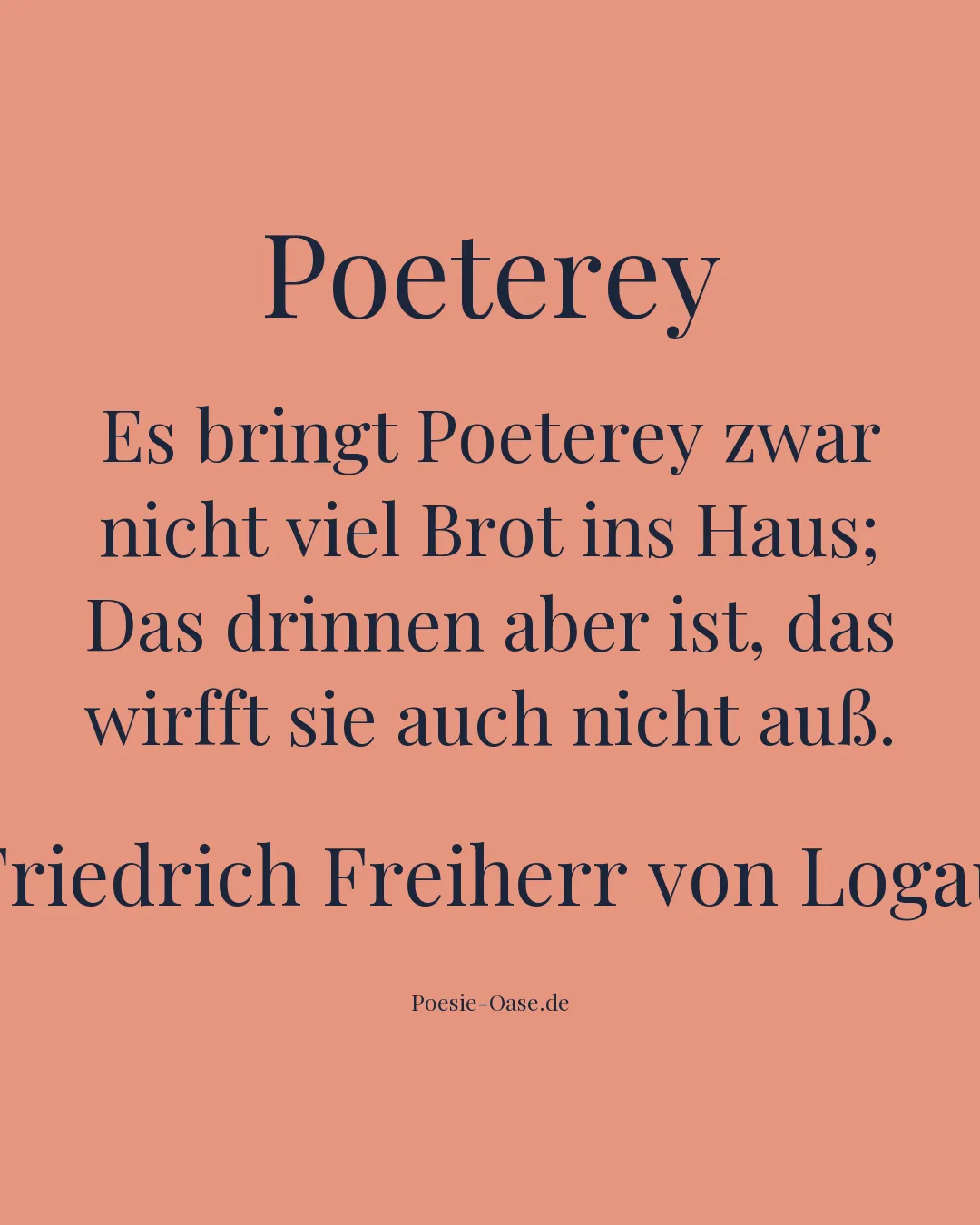 Illustration zu Poeterey