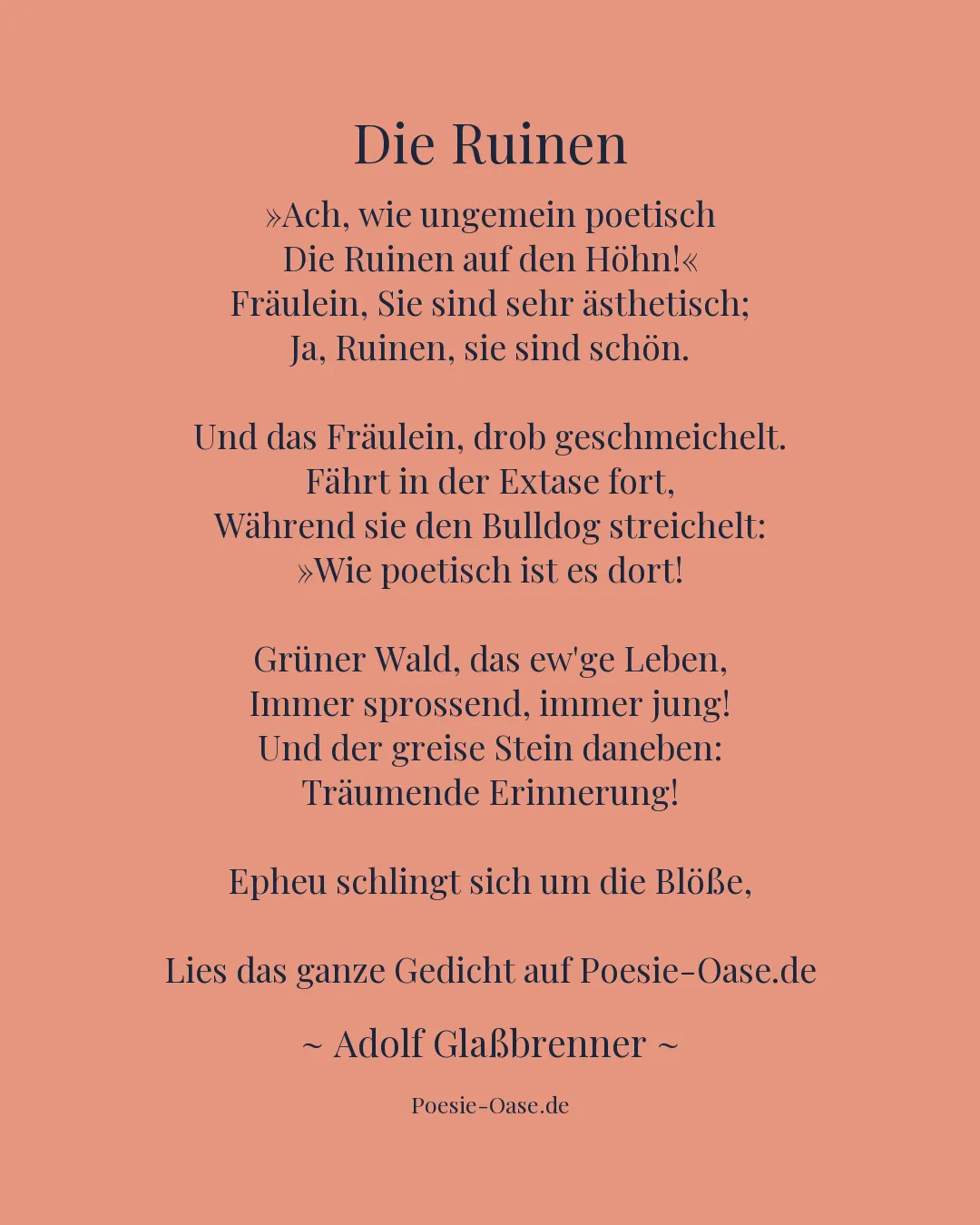 Illustration zu Die Ruinen